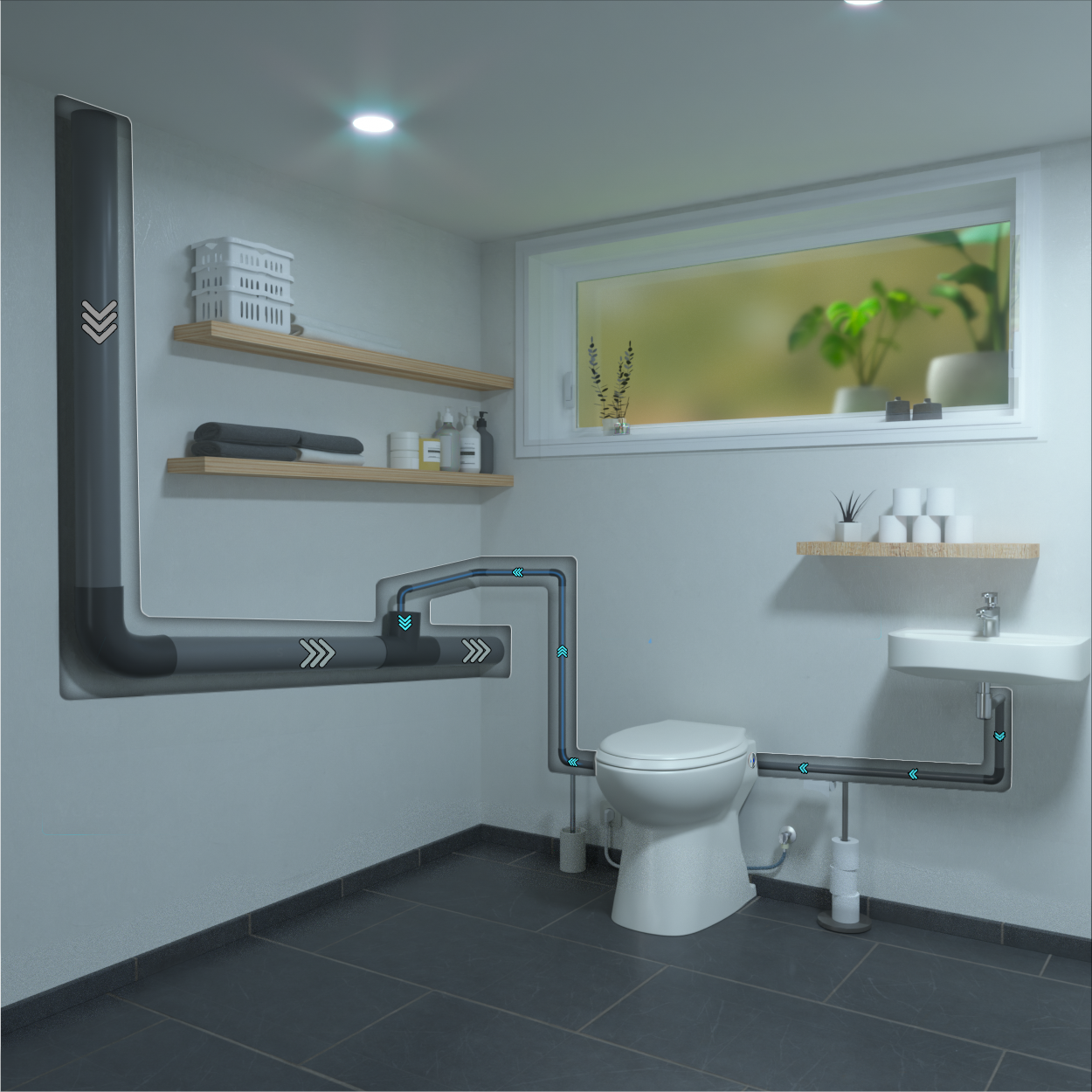 Sani-Turbine Plus macerating toilet