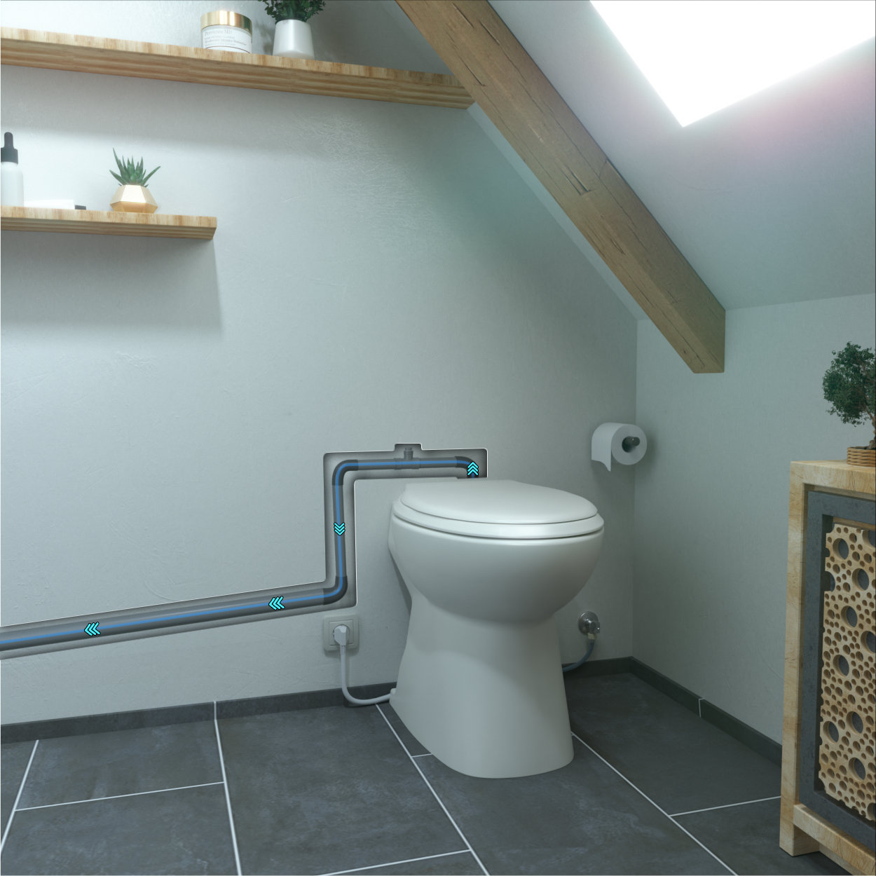 Sani-Turbine Plus macerating toilet