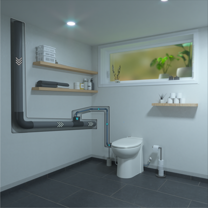 Sani-Start dual flush macerating toilet