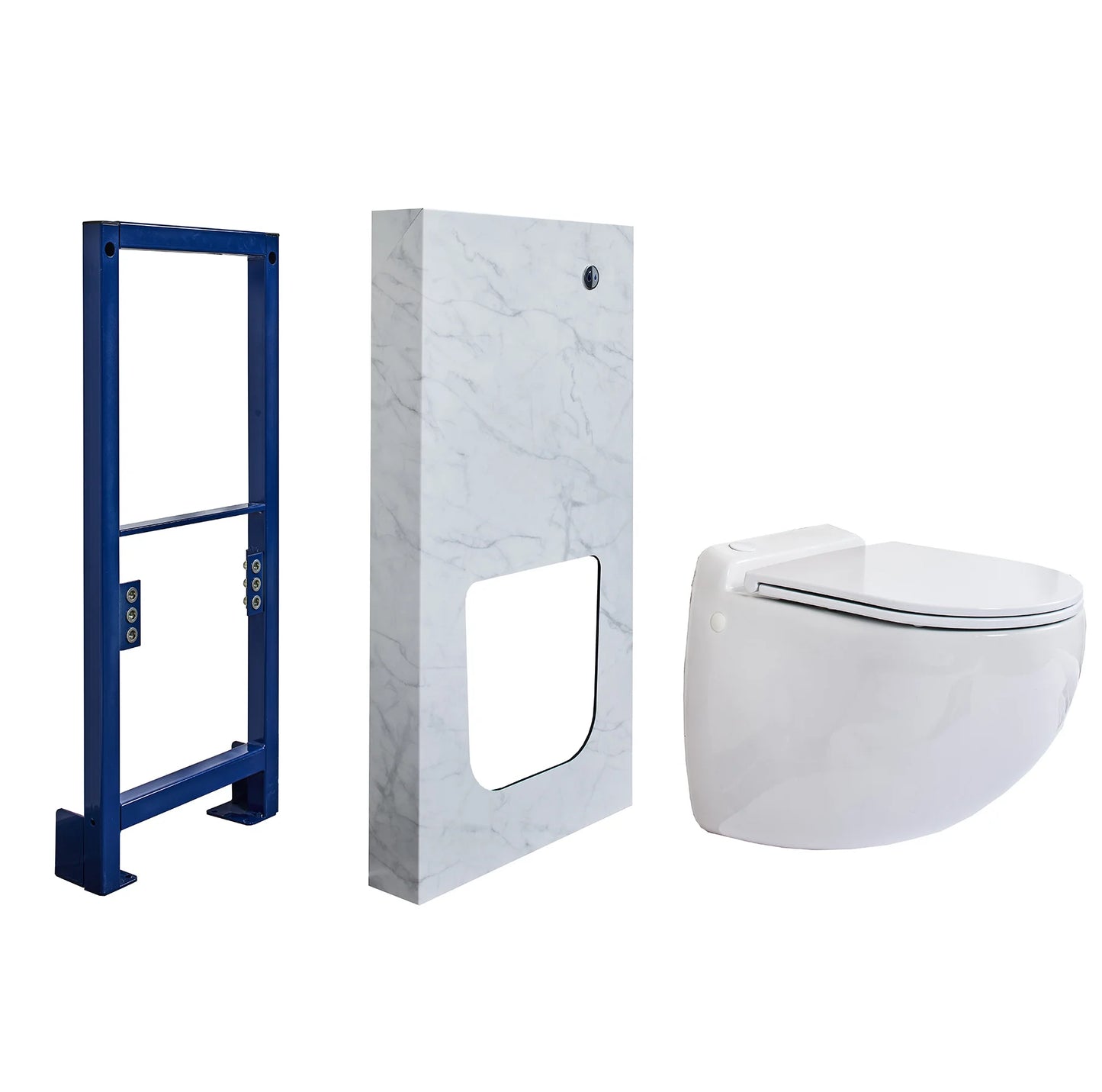 Sani-Wand Plus Design macerating toilet - White marble