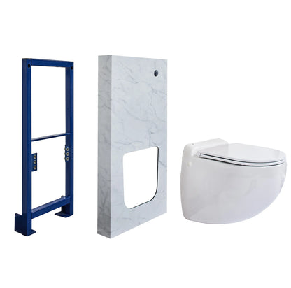 Sani-Wand Plus Design macerating toilet - White marble