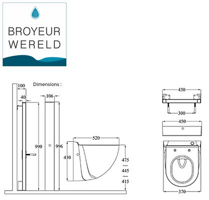 Sani-Wand Plus macerating toilet