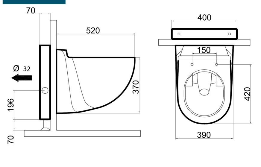 Sani-Wand macerating toilet