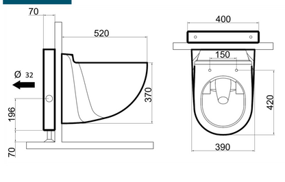 Sani-Wand macerating toilet