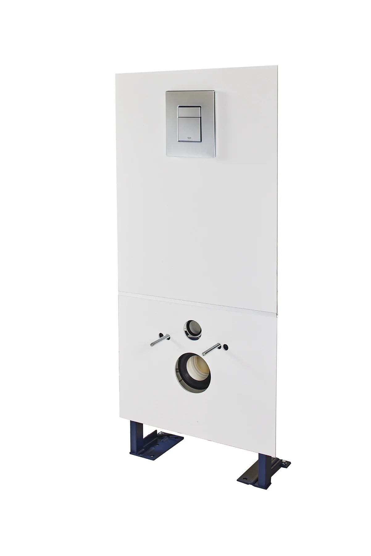 Sani-Wand Wall: Grohe support frame + macerator