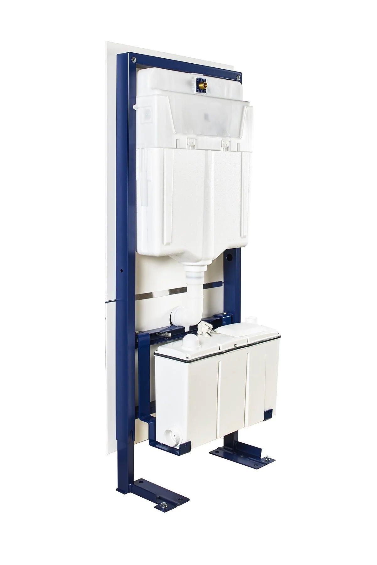 Sani-Wand Wall: Grohe support frame + macerator