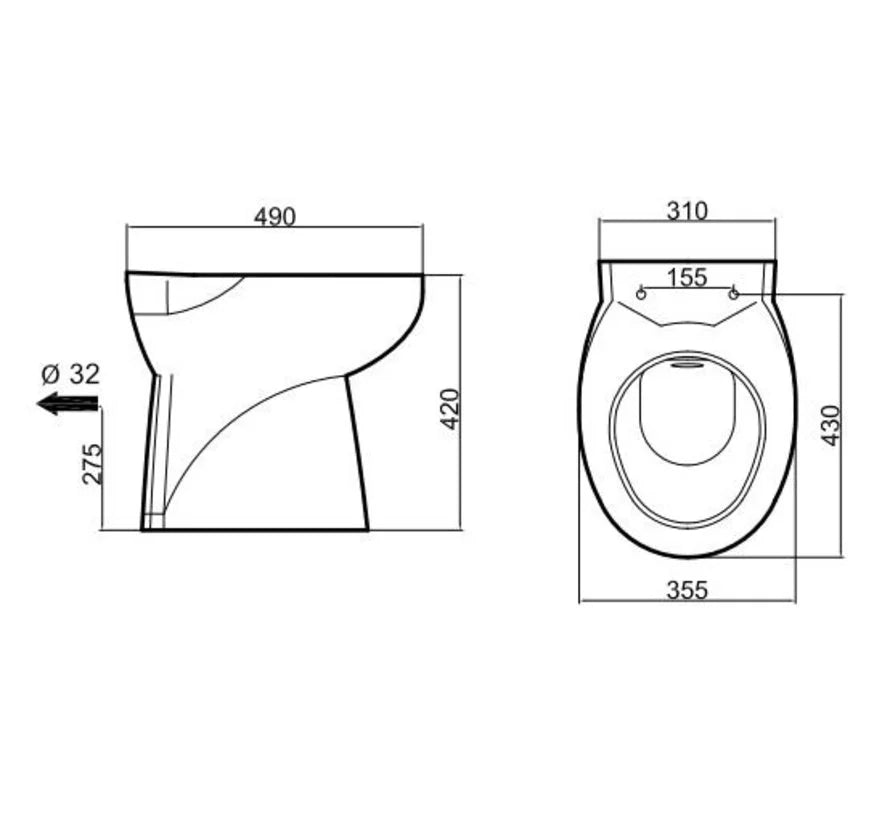 Sani-Start macerating toilet