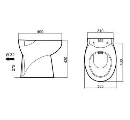 Sani-Start macerating toilet
